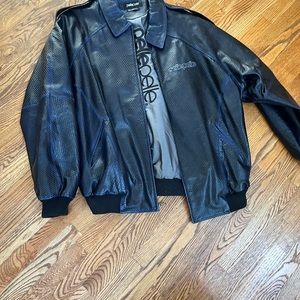 Pelle Pelle Navy Blue Leather Jacket like new 175 obo